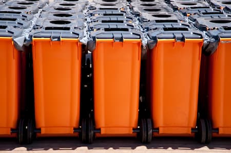 Dumpster pad cleaning